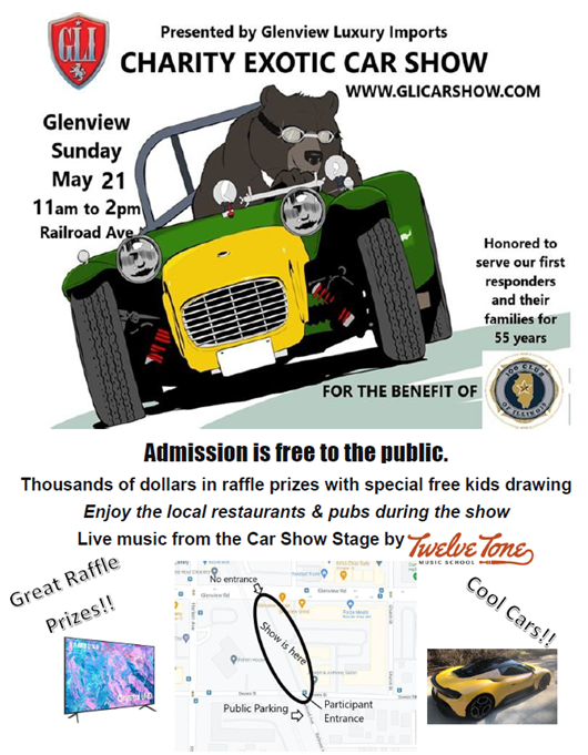 2nd Annual Glenview Luxury Car Show 100 Club Of Illinois