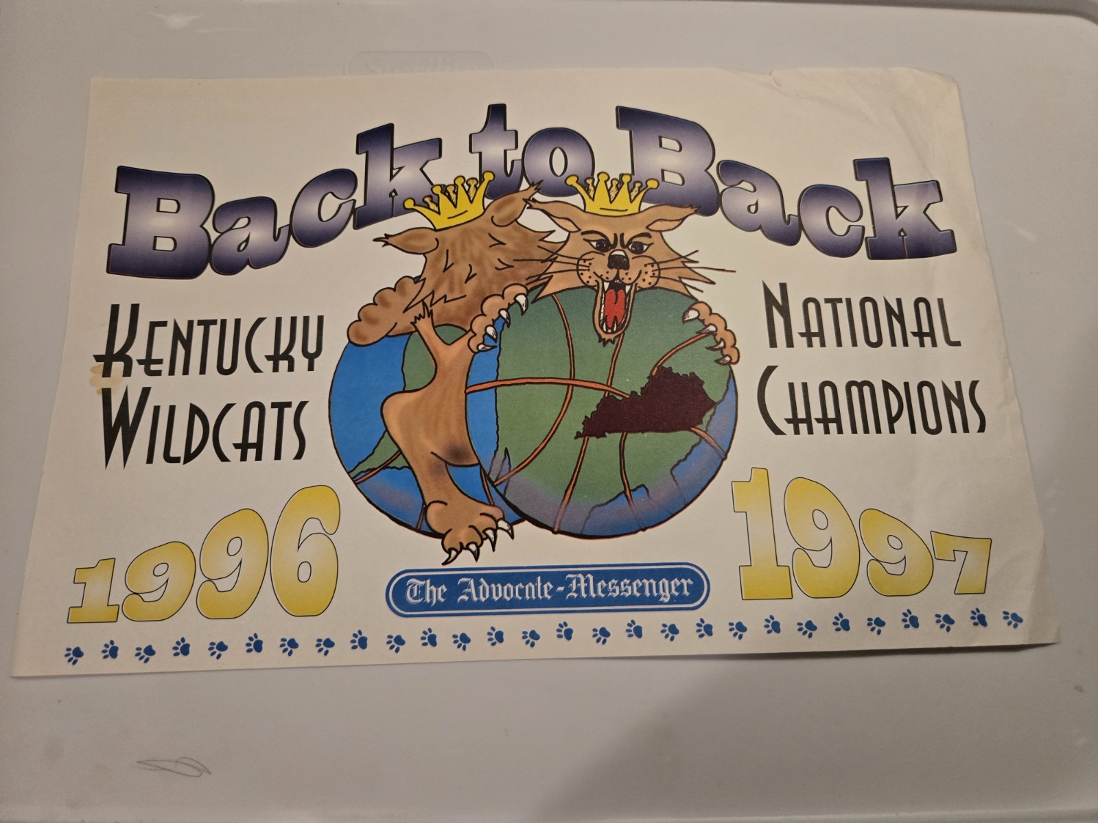 Kentucky Wildcats Insert Posters Lot of 2 1996-97