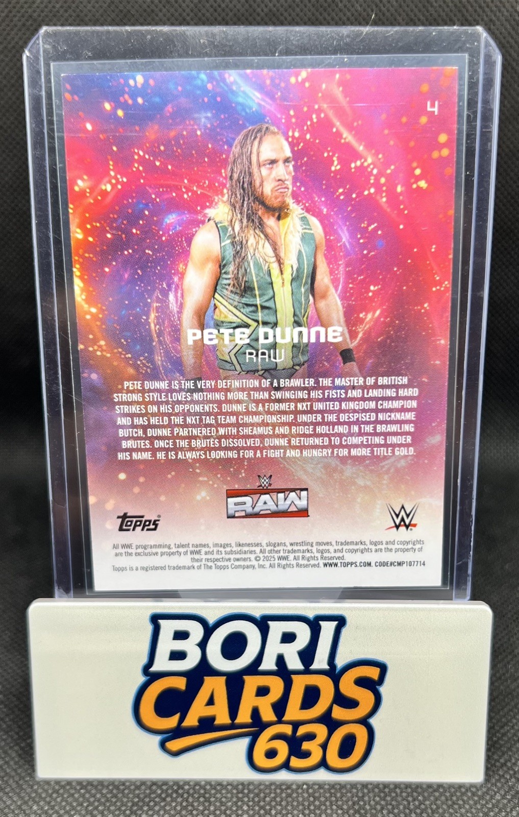 2025 Topps Universe WWE Raw /50 Pete Dunne #4