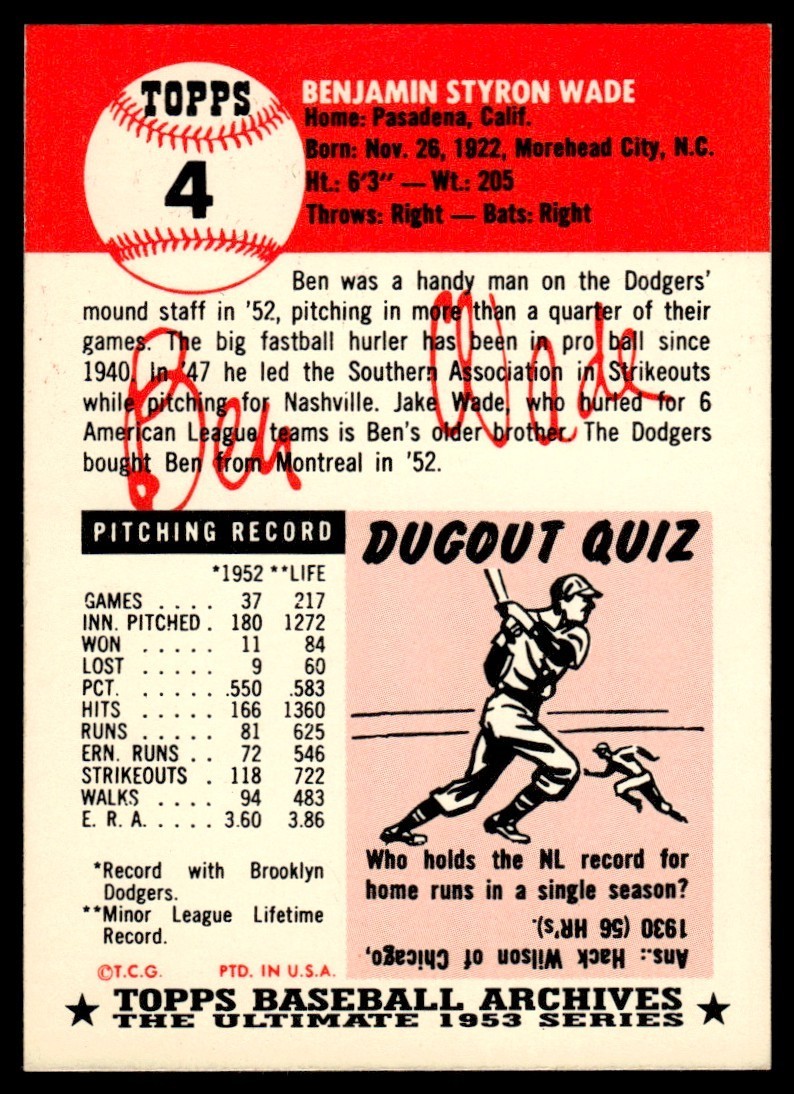1991 Topps Archives 1953 Baseball Card #s 251-337 NMMT You Pick + Free Shipping!