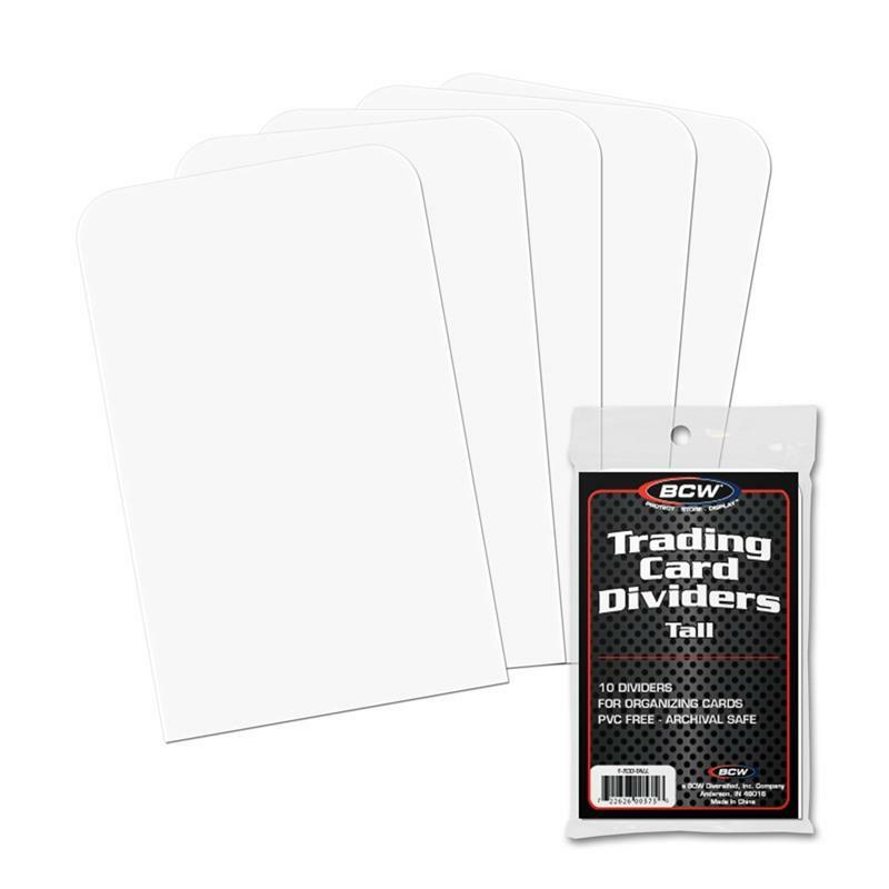 (32) TALL Sports Card Dividers With (32) FREE Customized NFL Wordmark Labels