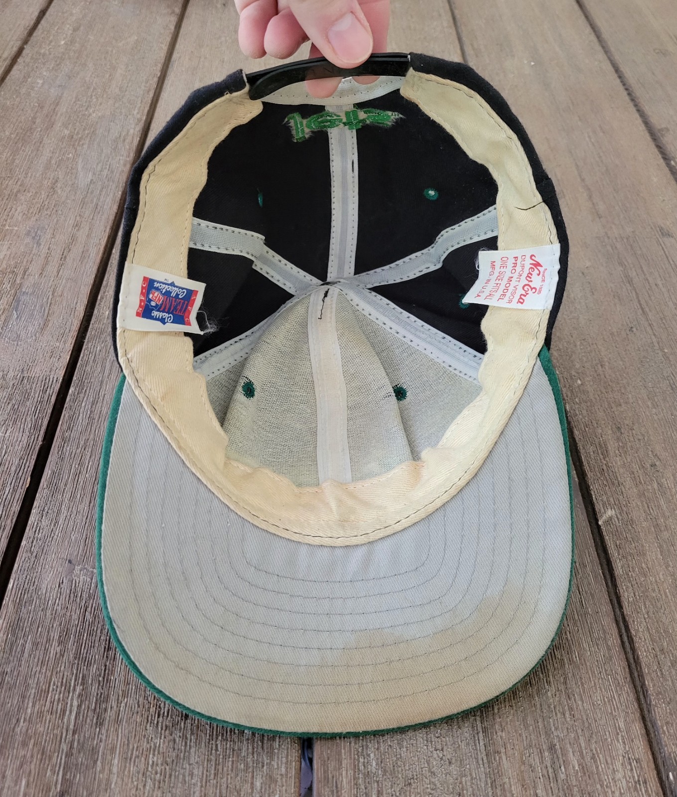 Vintage 90’s New York Jets New Era Pro Model One Size Fits All Hat NEED CLEANING