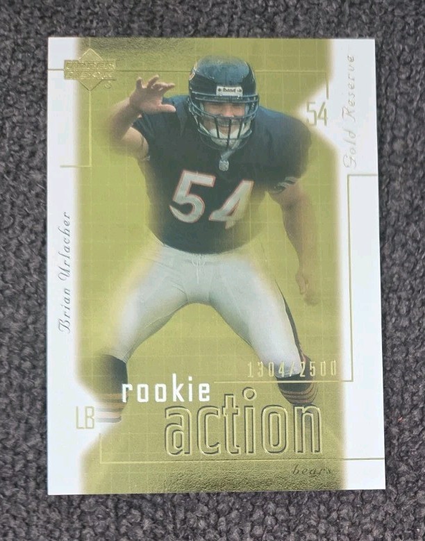 2000 Upper Deck Gold Reserve Rookie Action /2500 Brian Urlacher RC #179 HOF 🔥
