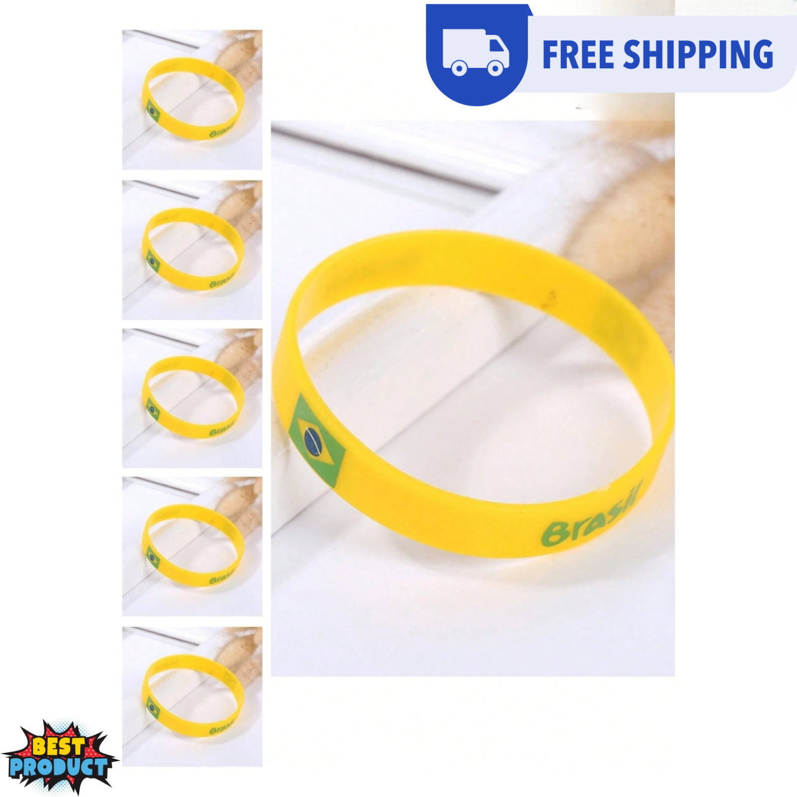 Football Soccer Silicone Wristbands 2026 World Cup Fan Bracelets World Cup Gift