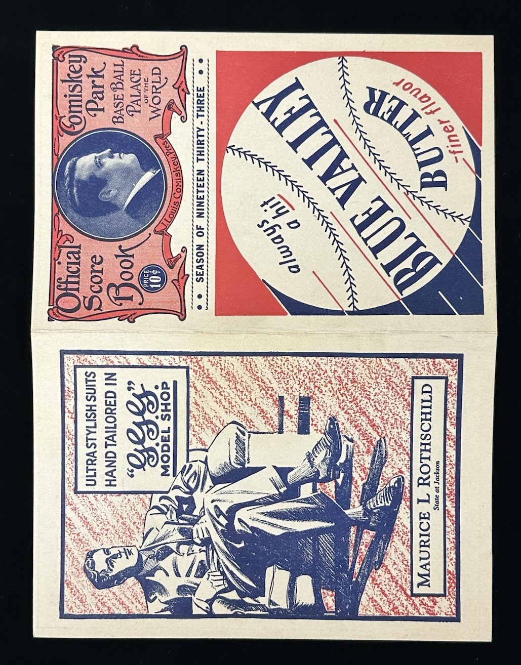 July 6 1933 MLB Baseball 1st All-Star Game Program @ Comiskey Park – RARE!