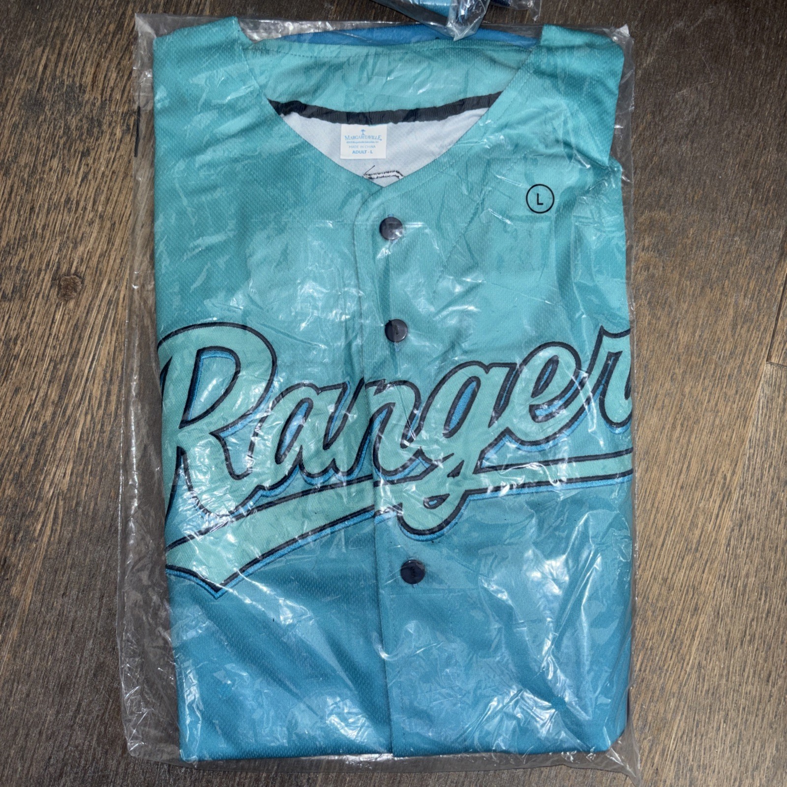 Texas Rangers Margaritaville Baseball Jersey Size Large Theme Night 9/20/25 New