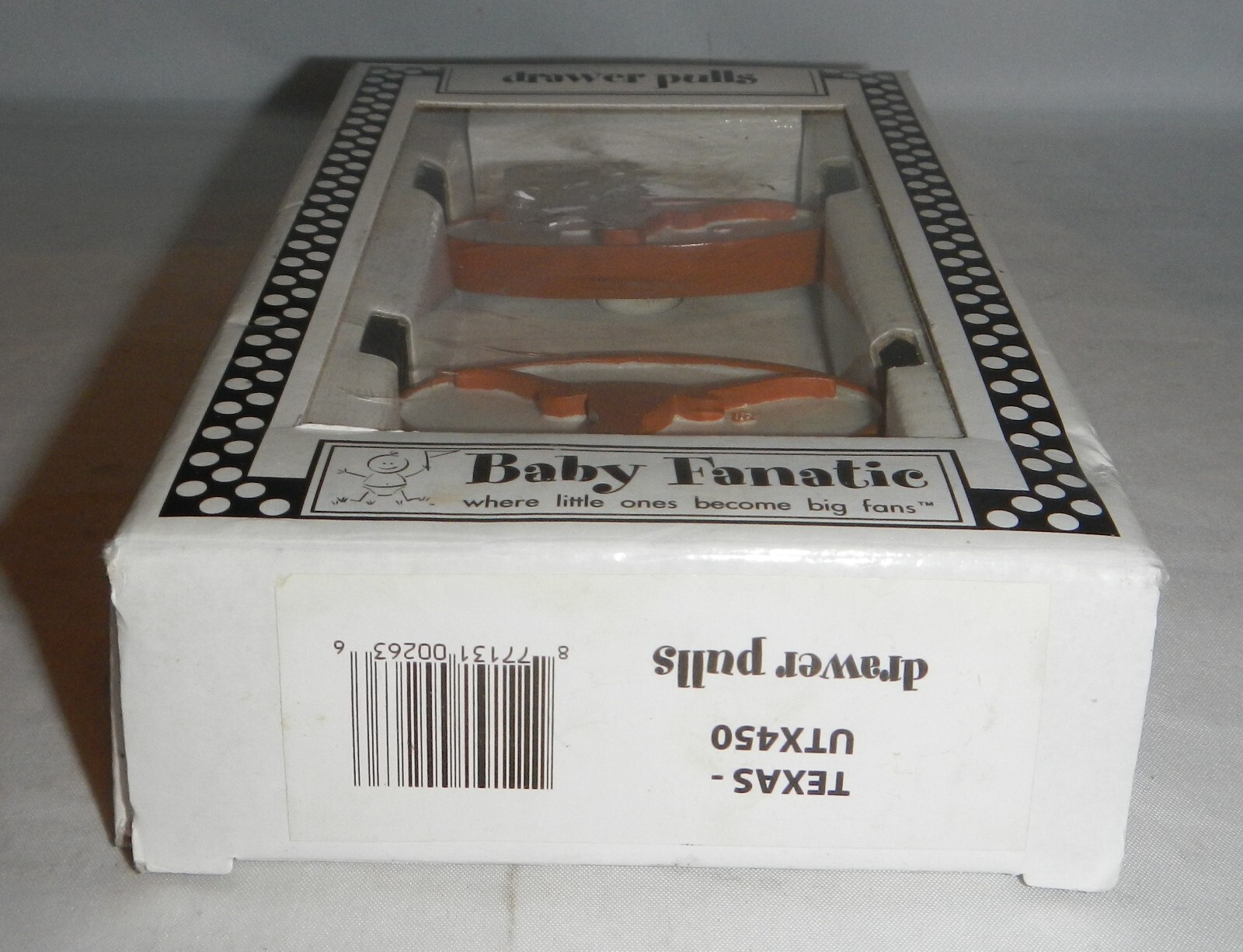 University of Texas UT Longhorns Cabinet Knob Drawer Pulls Set of 2 Baby Fanatic