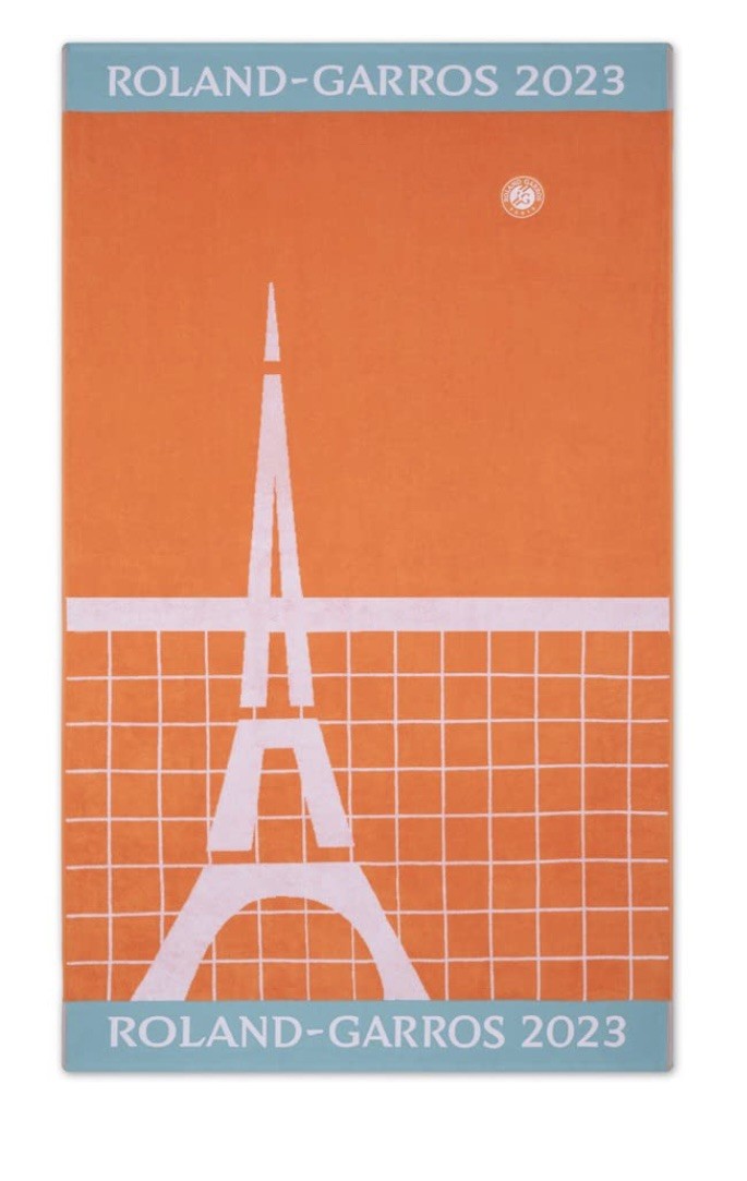 NWT 2023 Official Roland Garros On Court Tennis Towel French Open Djokovic Champ