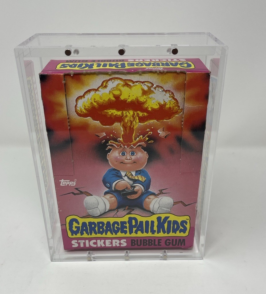 Acrylic Display Case Magnetic Lid FITS Garbage Pail Kids OS1 Series 1 Wax Box