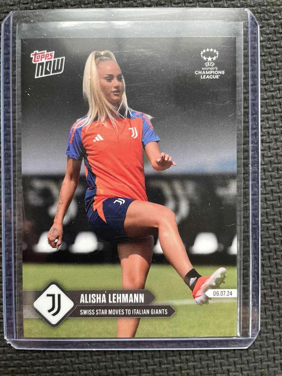 2024 Topps NOW Alisha Lehmann UWCL #023 Swiss Star Moves Italian Giants /1414