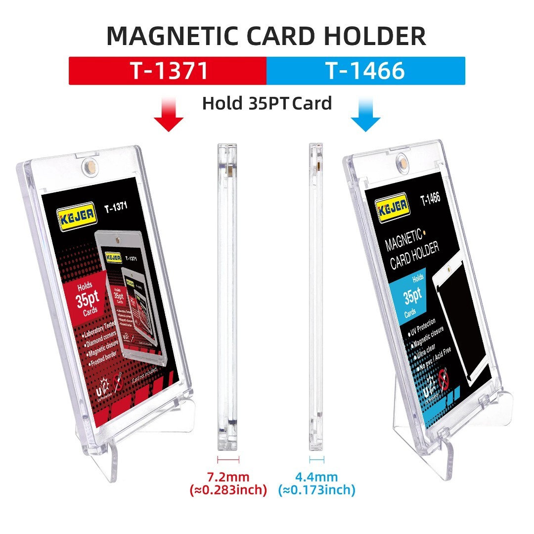100 Magnetic Card Holders 35pt THIN SLIM Sports TCG One Touch Kejea T-1466 USA