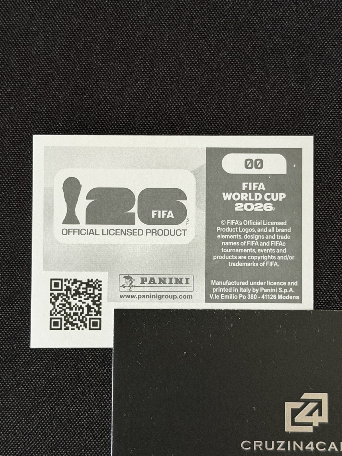 2026 Panini FIFA World Cup – RARE Rainbow Foil Panini Logo Sticker #00
