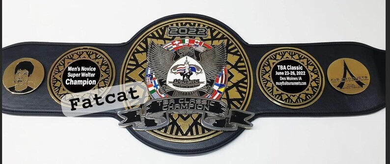 MMA Mauythai TBA Classic 2022 World Expo Boxing Wrestling Championship Belt