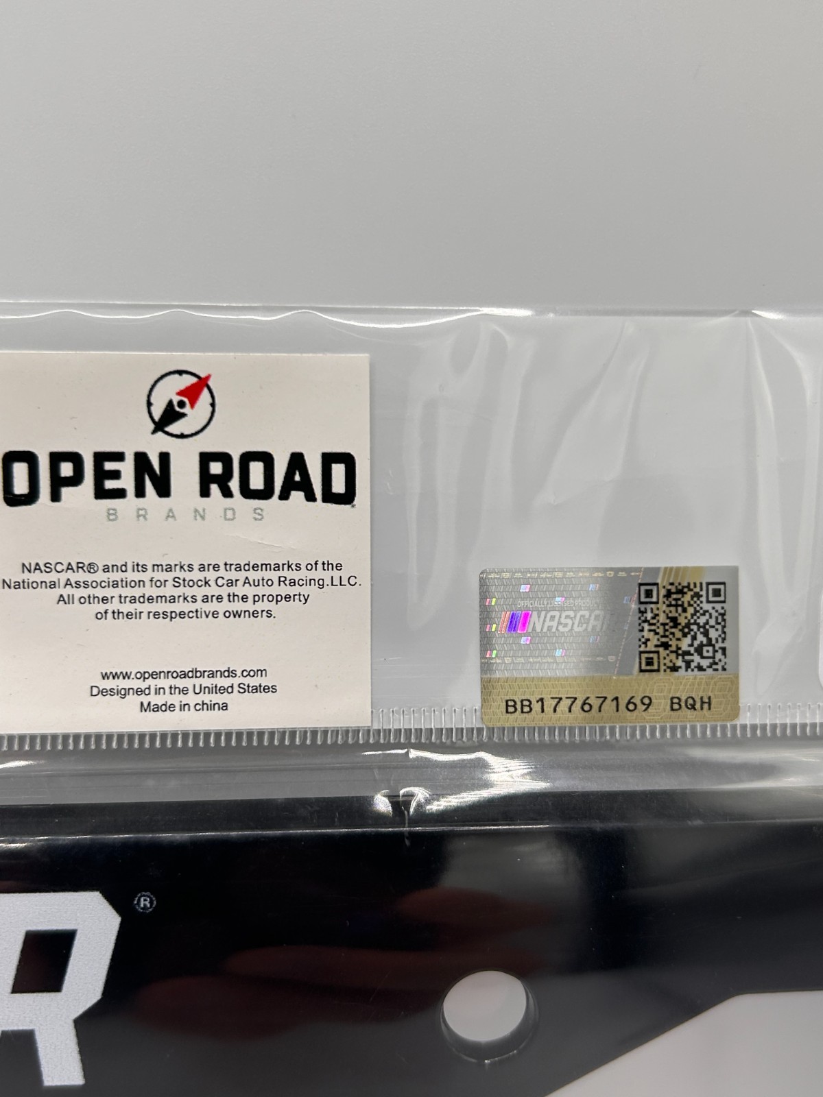 NASCAR License Plate Frame No Day Like Race Day Brand New w/tags Open Road