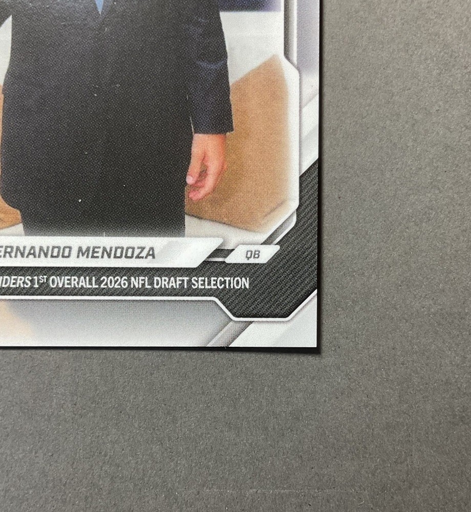 FERNANDO MENDOZA 2026 Topps Now NFL Draft Night 1st Overall Pick #FMEN Raiders