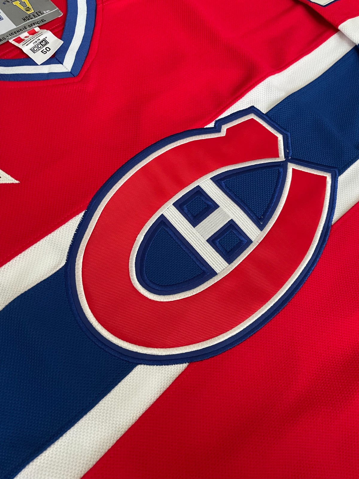 Vintage Patrick Roy Montreal Canadiens 1993 Stanley Cup jersey red men’s size
