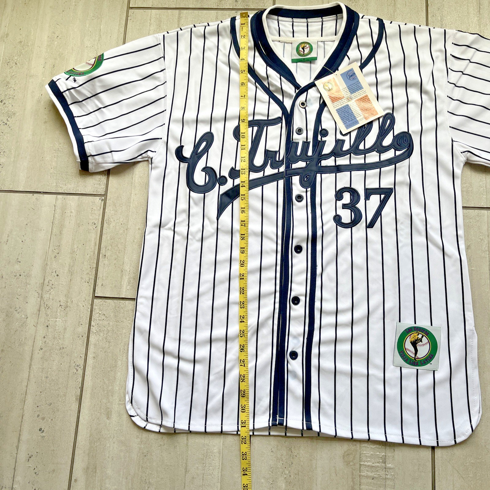 LATIN LEAGUE CIUDAD TRUJILLO THROWBACK (1879-1940) BASEBALL JERSEY #37 Sz M
