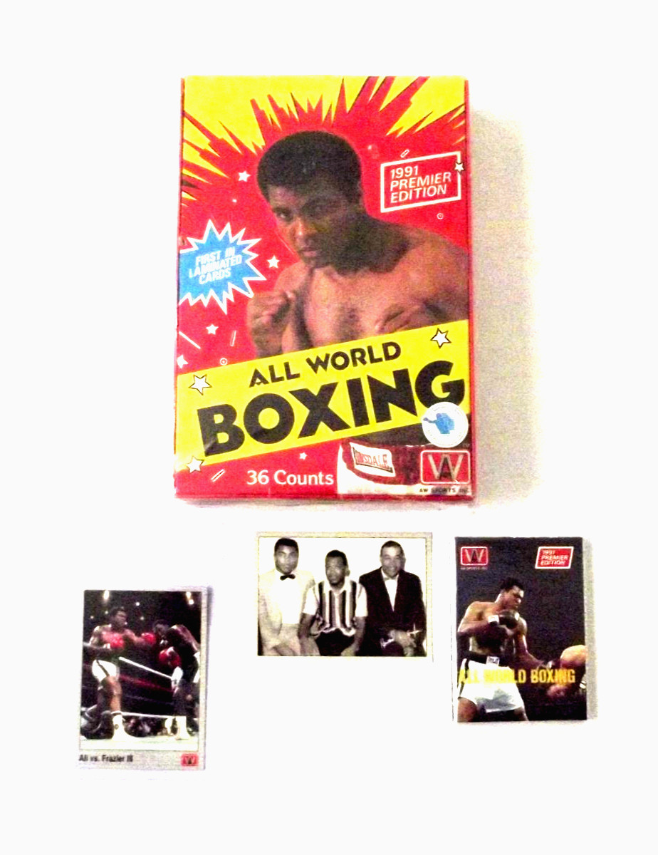 1991 AW All World Boxing Premier Edition Factory Sealed Box 36 Packs Ali