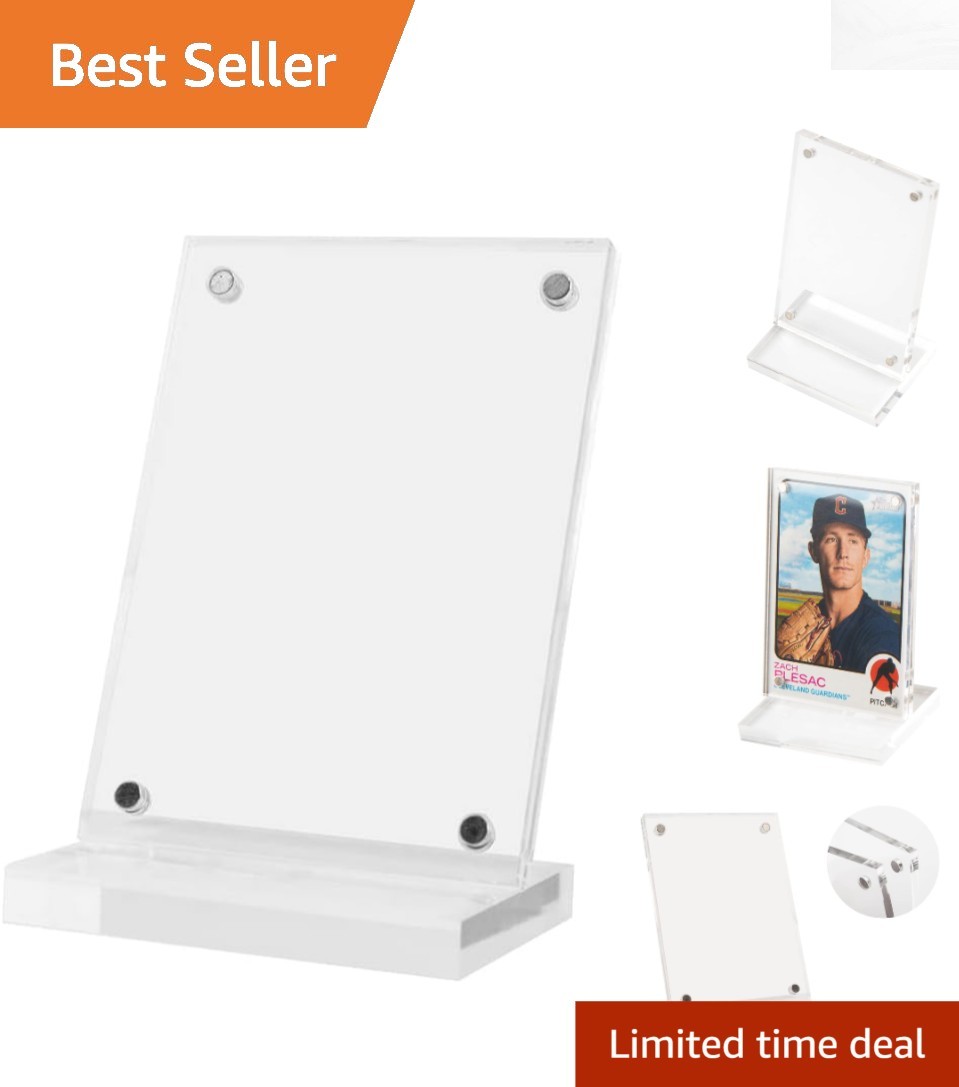 Lightweight Acrylic Easel Holders for Baseball Cards – No Assembly Required