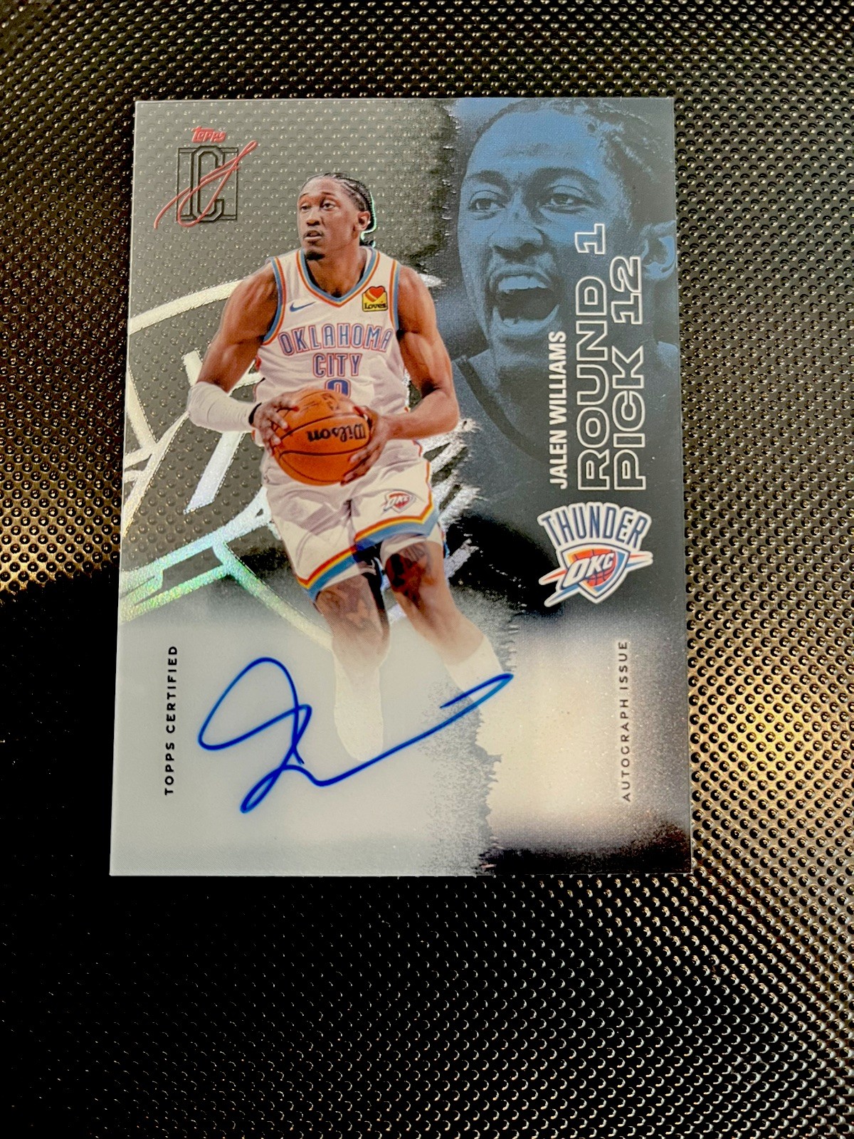 Topps Signature Class 2025 Jalen Williams CCA-JW Crystal Clear Auto OKC Thunder