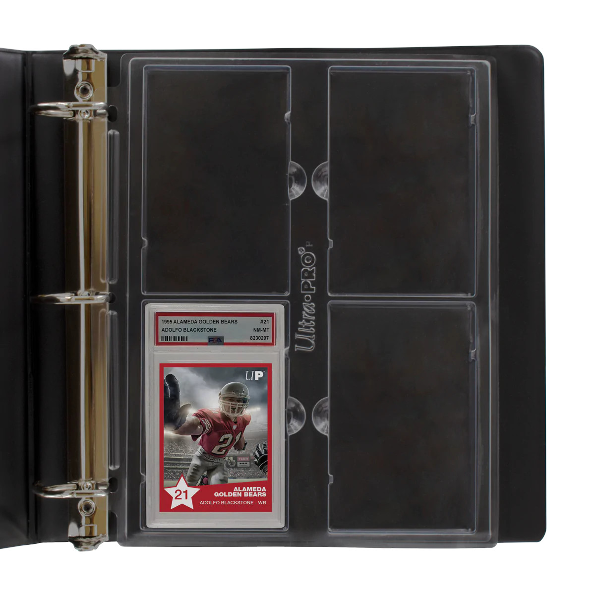Ultra PRO 4-Pocket Page for Graded PSA Slabs 3-Hole Punched To Fit Ultra PRO Alb