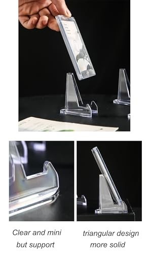 50 Card Stand Trading Card Stands Baseball Display Stand Holder US SHIP 3″
