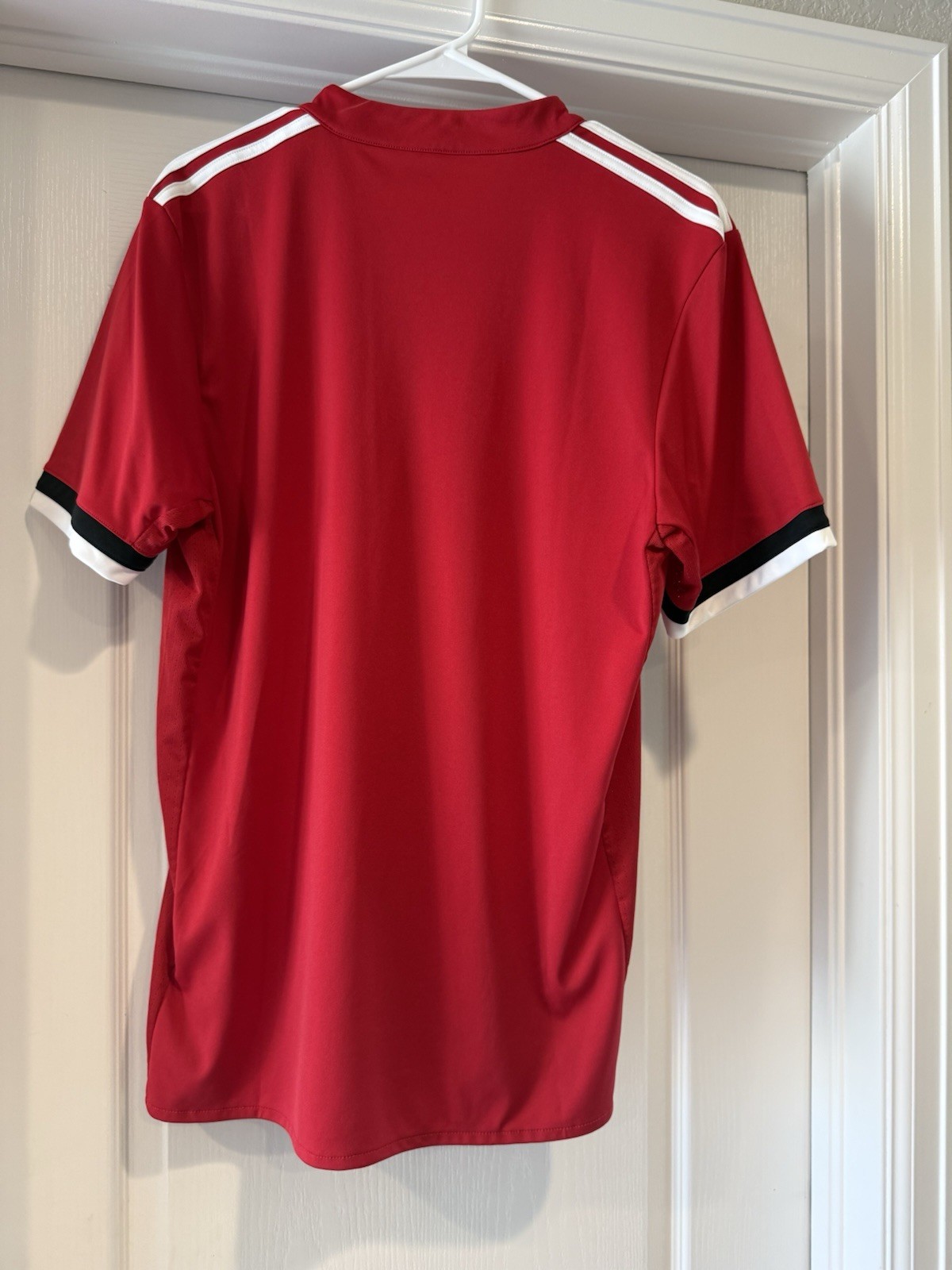 adidas Manchester United Red/White/Black Soccer Jersey Chevrolet Sponsor size M
