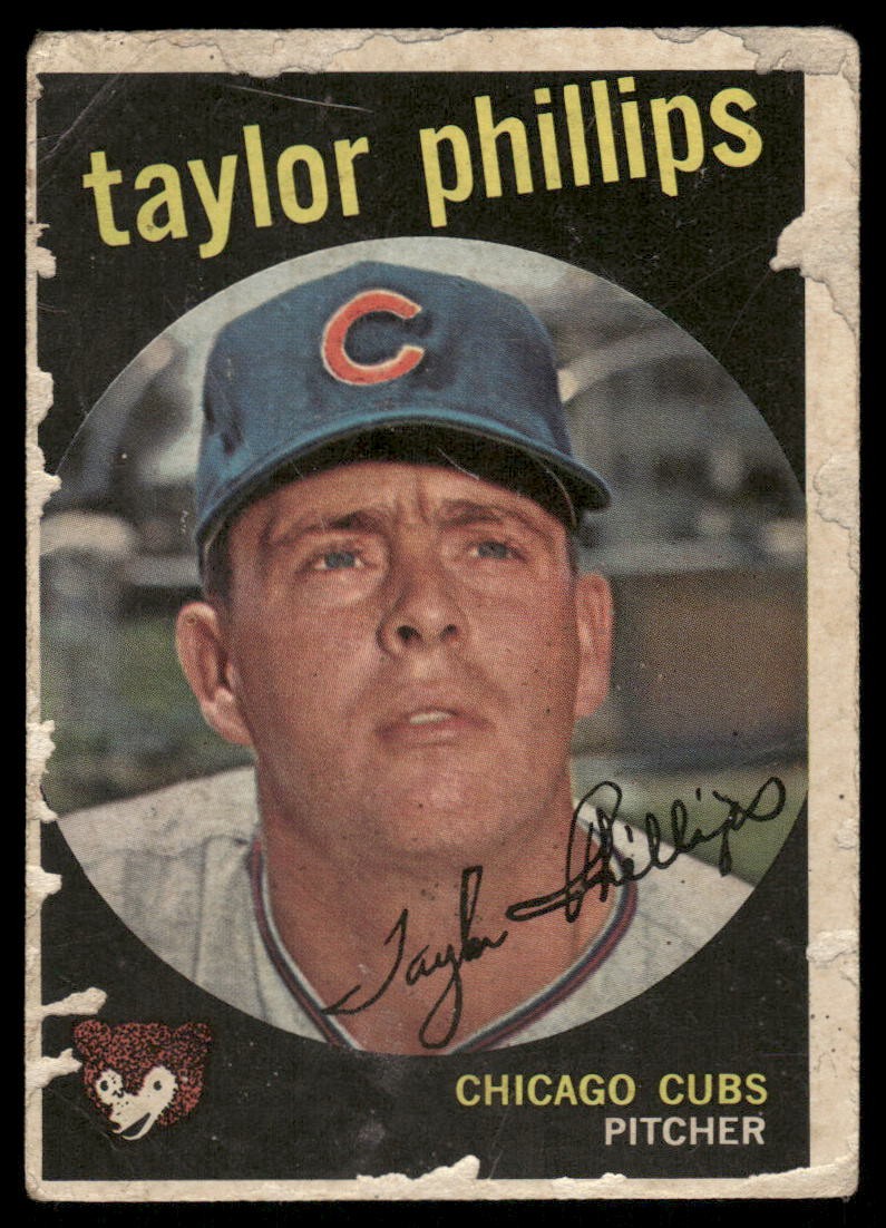 1959 Topps Taylor Phillips #113 Chicago Cubs *Low Grade