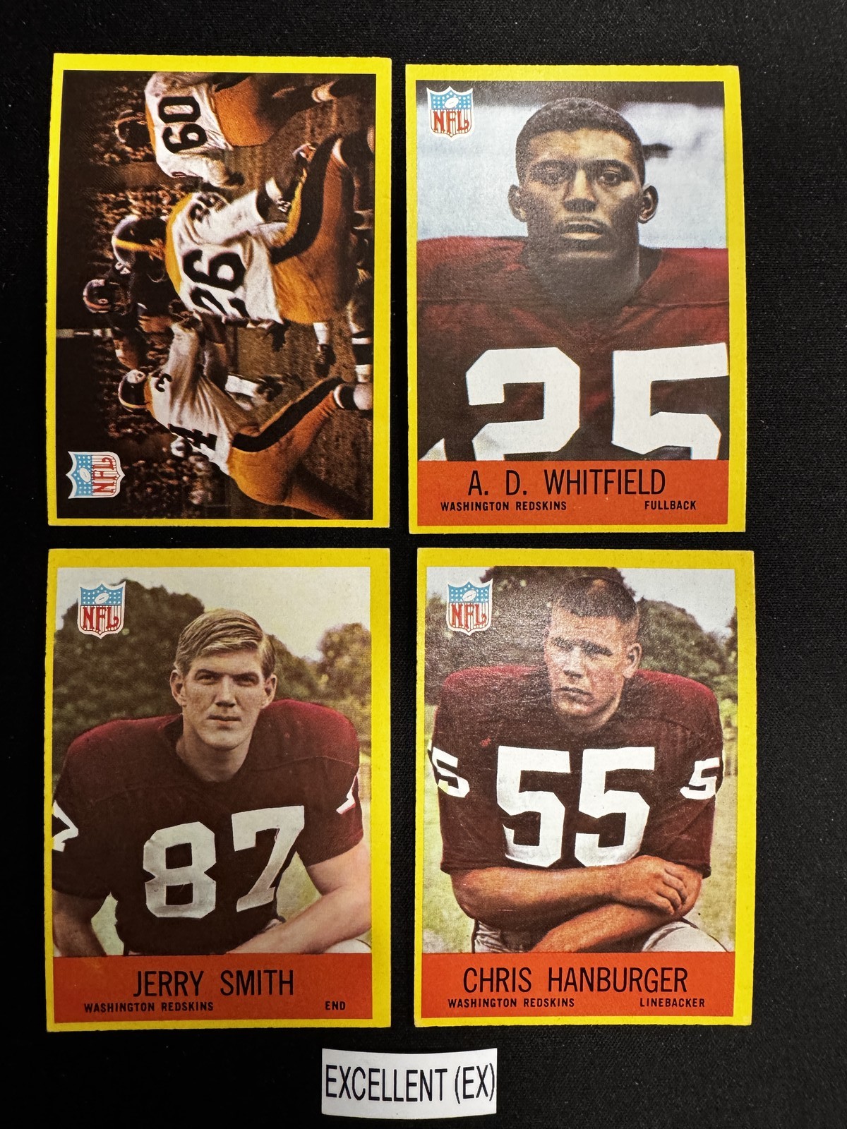 1967 Philadelphia Football Cards 1-198 (P-NM) – You Pick – Complete Your Set