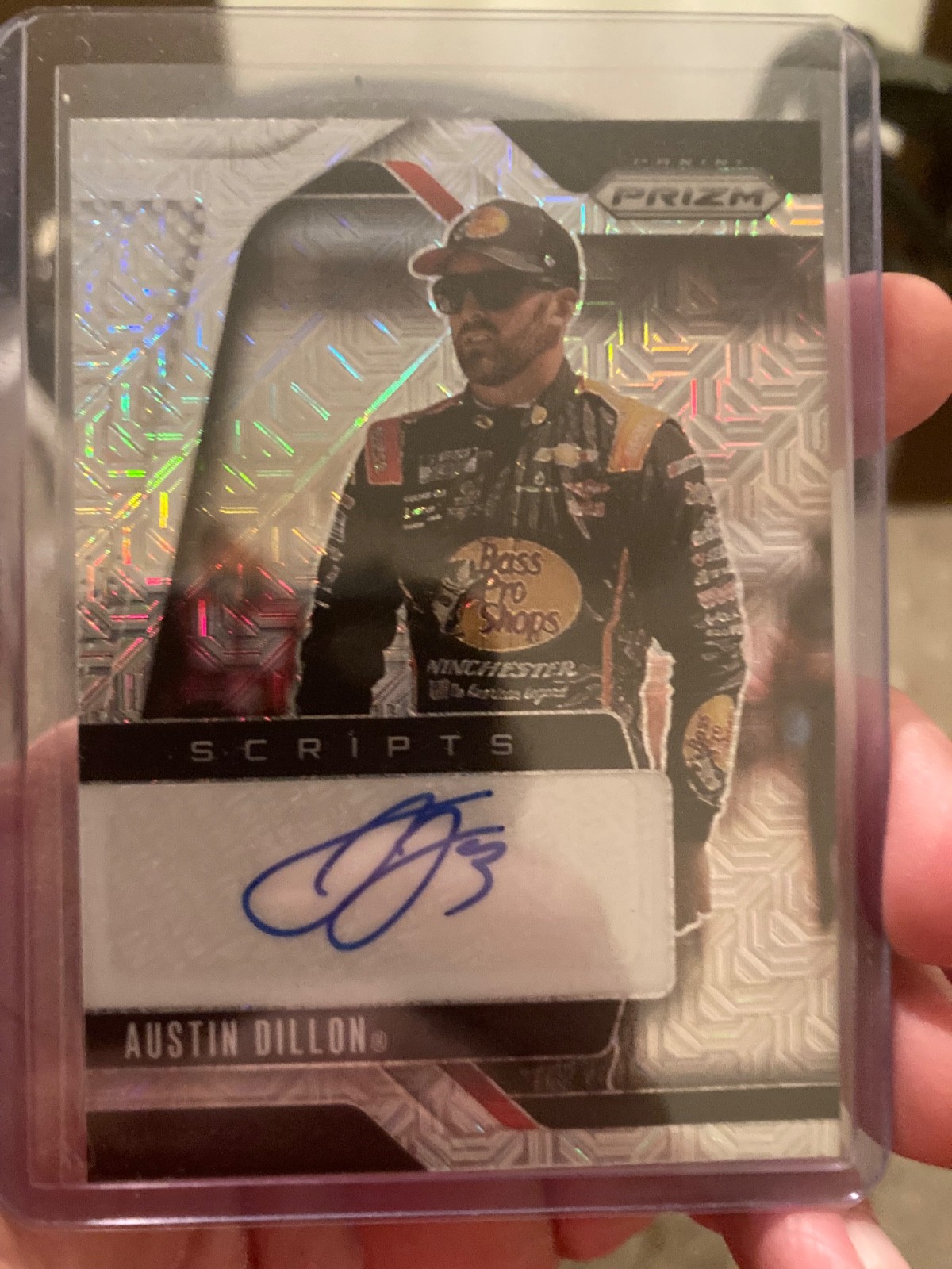 2025 Nascar Prizm Austin Dillon 2 card lot, /5 Black Gold & Mojo Auto /25