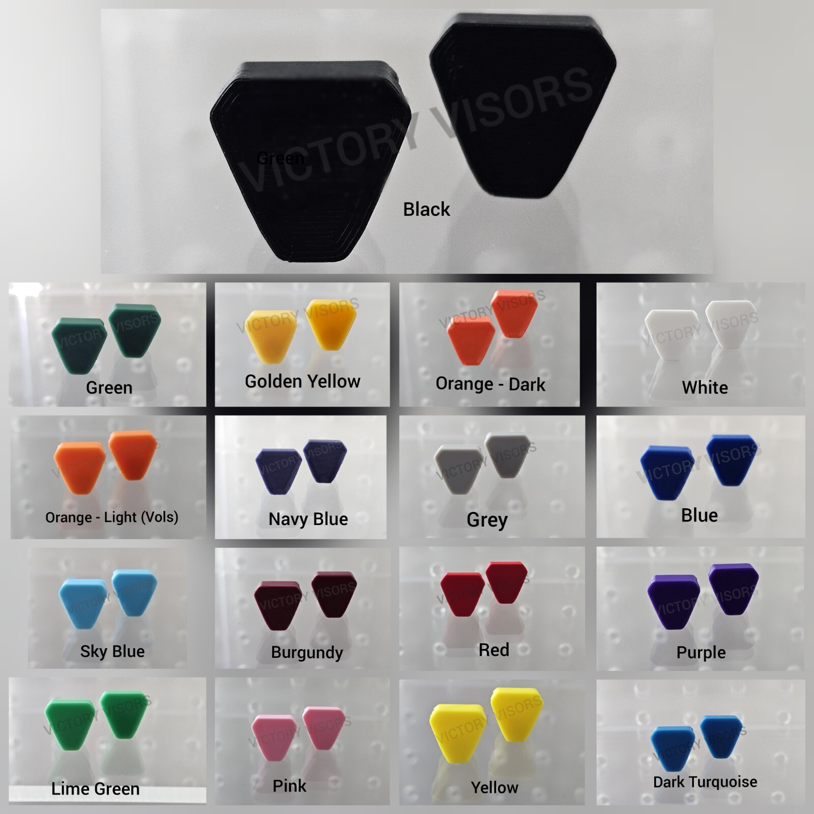 Mini Size Football Helmet Visors+Your Choice CLIP COLOR. Mirror (*HARD STYLE*)