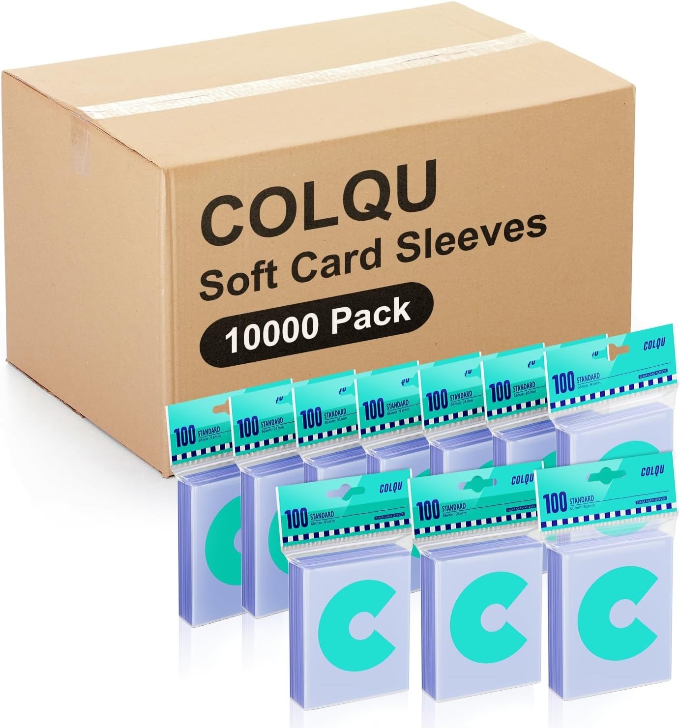Pro 10000ct Clear Card Sleeves – Ultra-Soft Plastic Protectors for TCG & Spor…