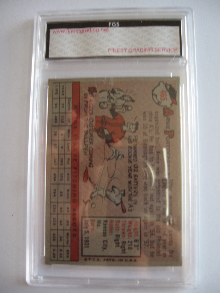 1958 A. PORTOCARRERO #465 TOPPS CARD FGS MINT 9 LOT Y