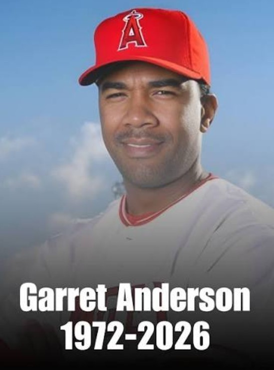 2026 Los Angeles Angels GA Garret Anderson Memorial Jersey Patch & Pin Set