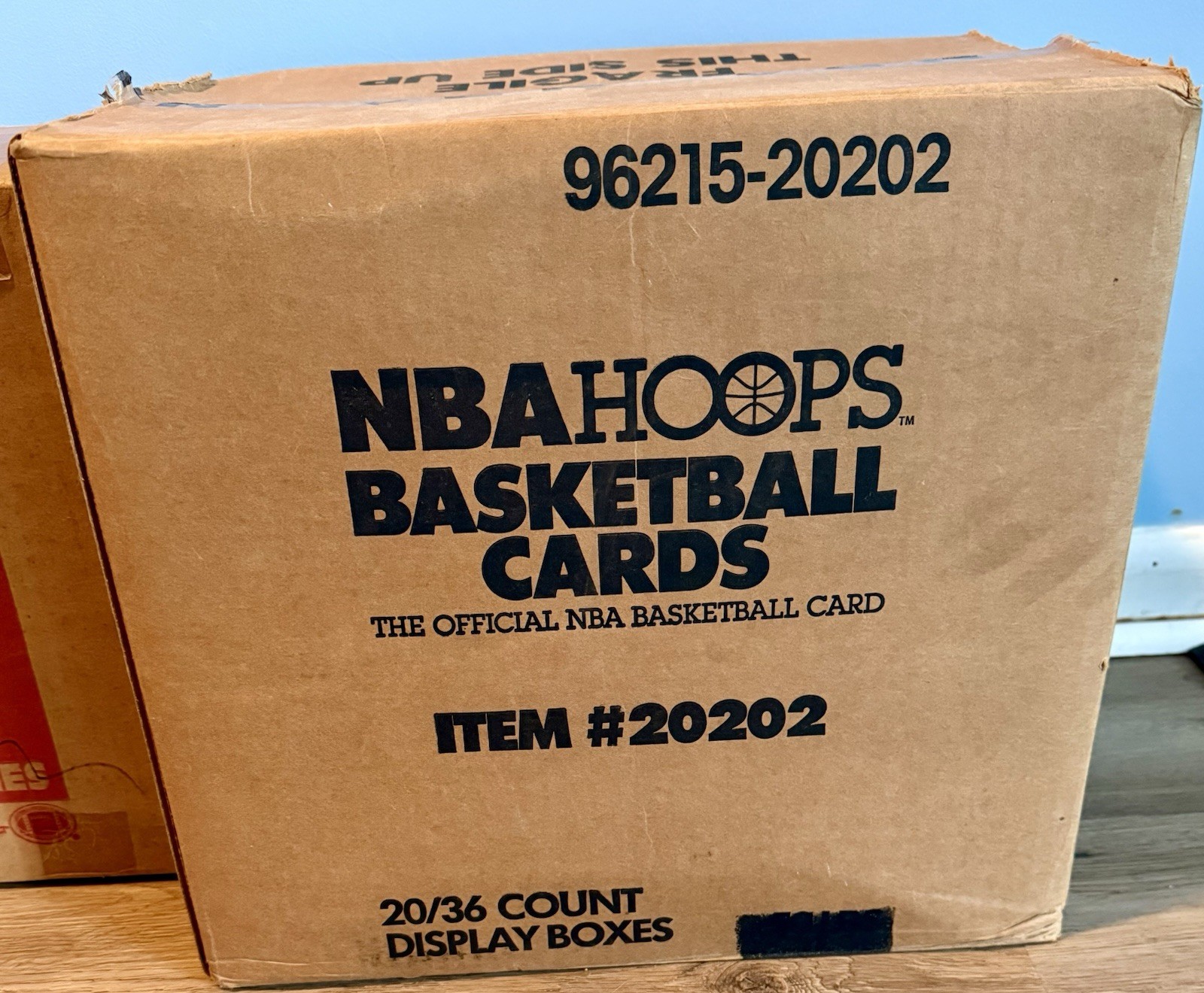 1989-90 NBA Hoops Series 1 Basketball Box With 36 Factory Sealed Packs Per Box