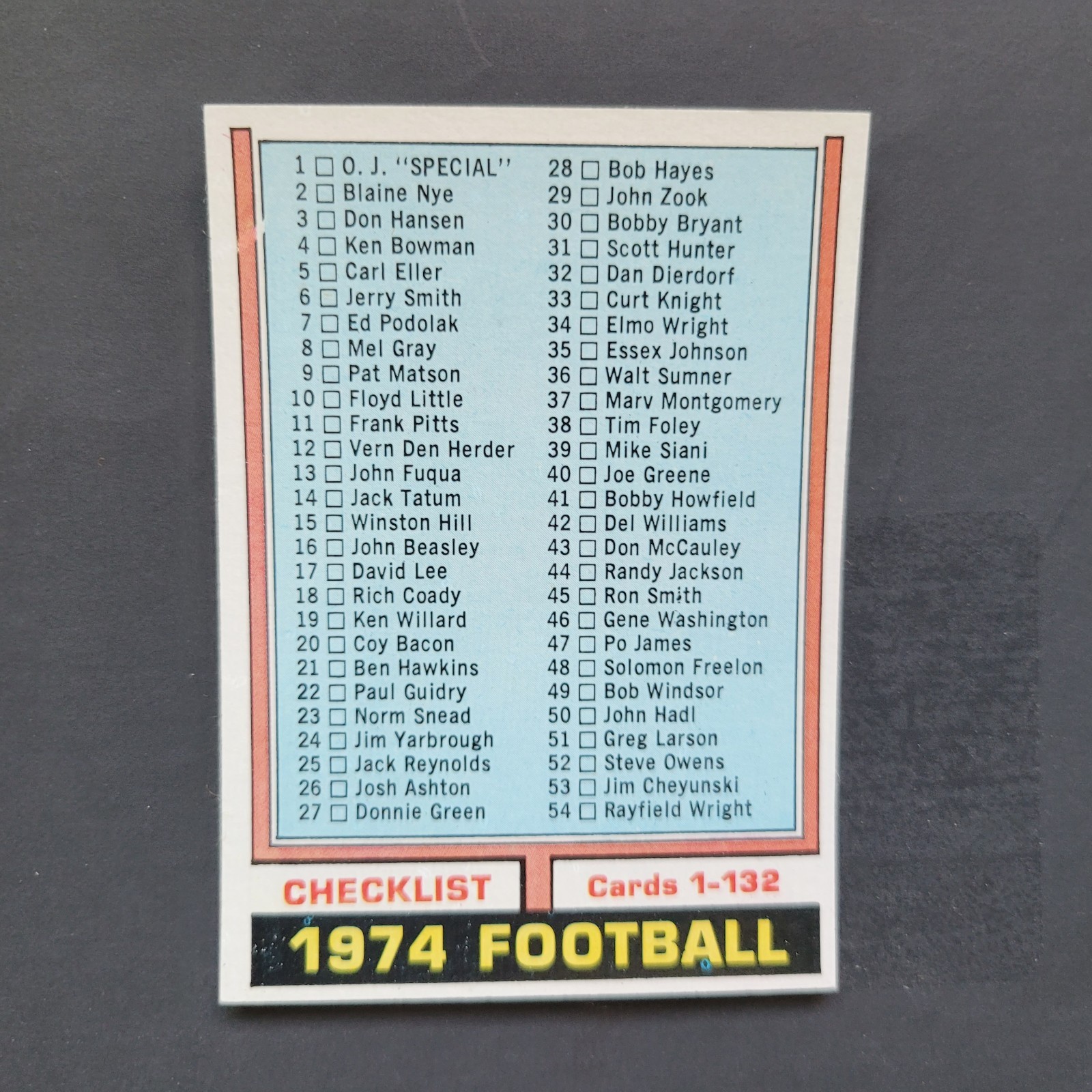 1974 TOPPS FOOTBALL CARDS You Pick NM to Mint #149 to #285 Complete your Set