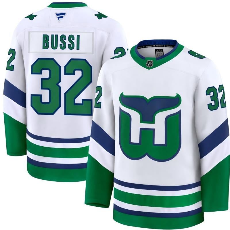 Brandon Bussi Hurricanes Jersey All Stitched