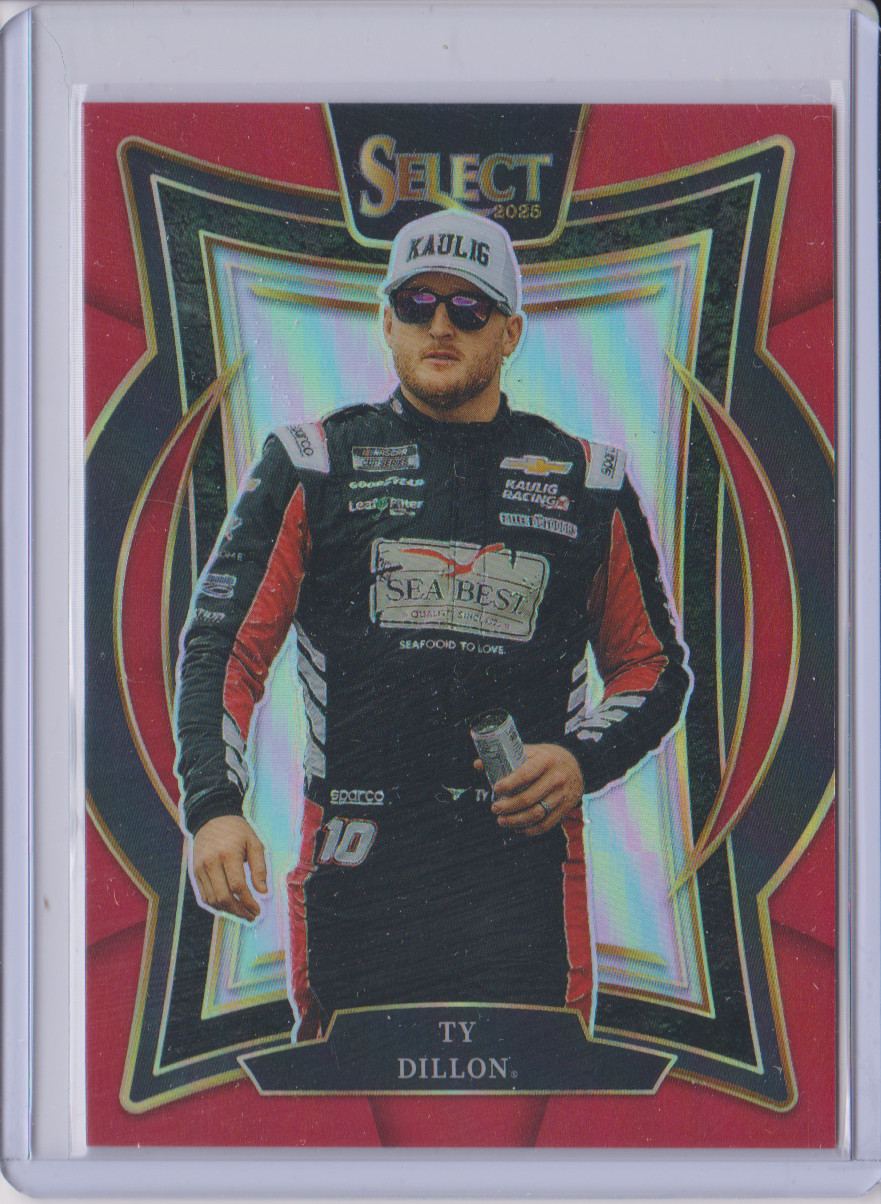 2025 Panini Select Racing Ty Dillon Red Prizm 047/125 #70