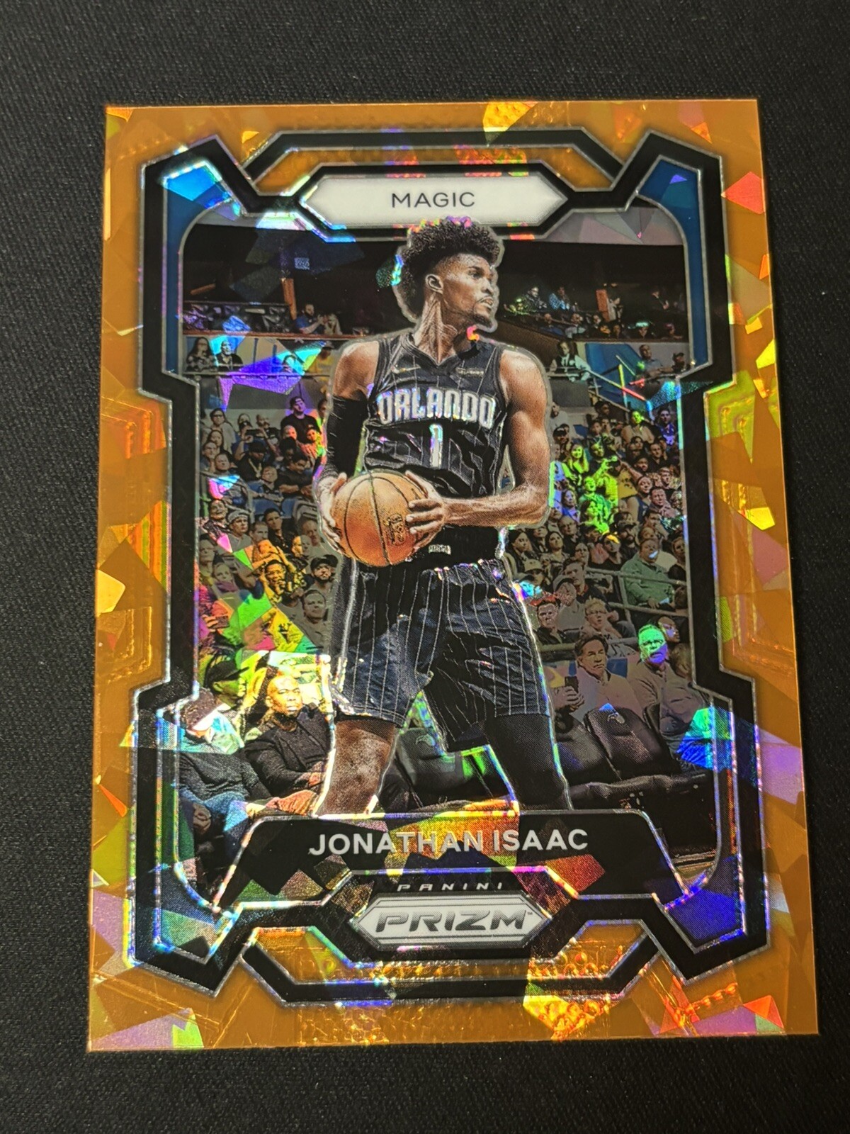 Jonathan Isaac 2023-24 Panini Prizm Orange Cracked Ice Prizm #288 Magic