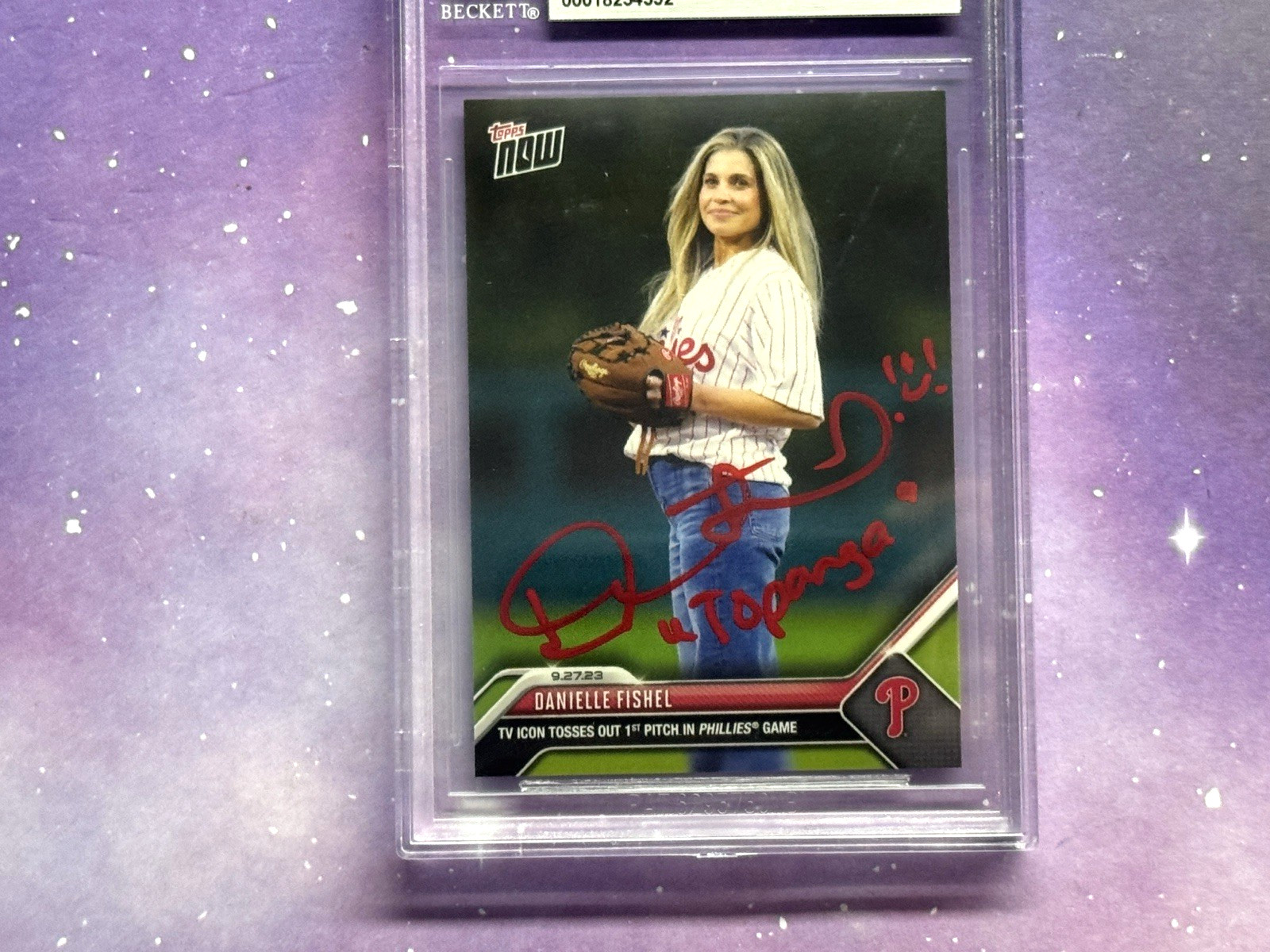 Danielle Fishel Signed Auto BECKETT BAS 2023 Topps Now #931 Boy Meets World