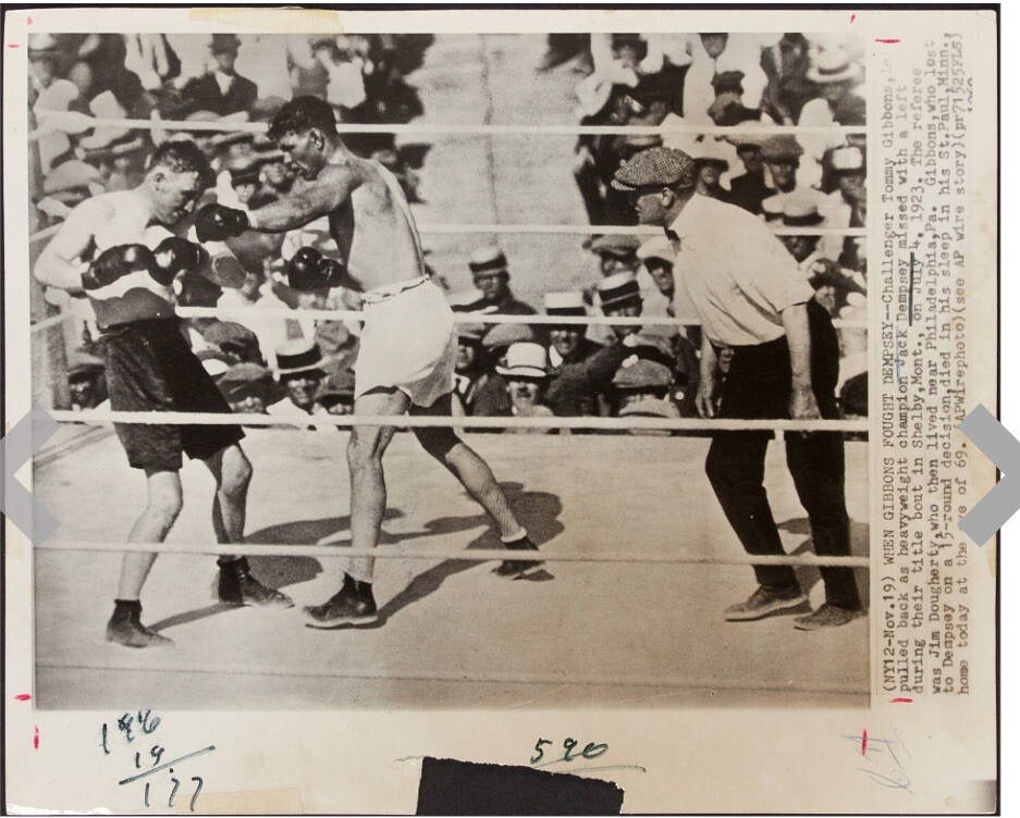 Jack Dempsey 1930 Original Photos Gene Tunney Heavyweight Champion Lot (5)