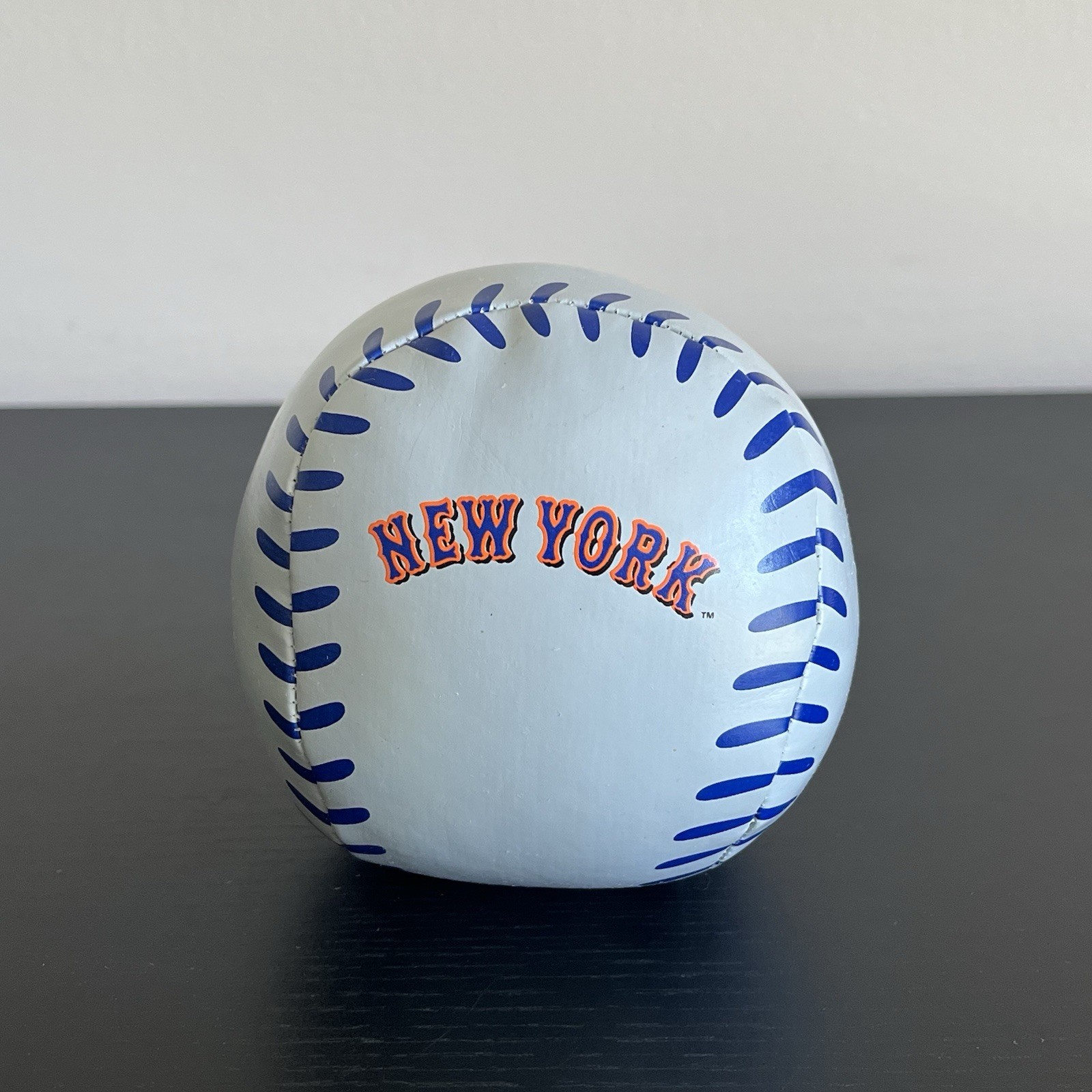 Rawlings New York Mets MLB Baseball Plush Collectible Souvenir Gray 3.5in RARE