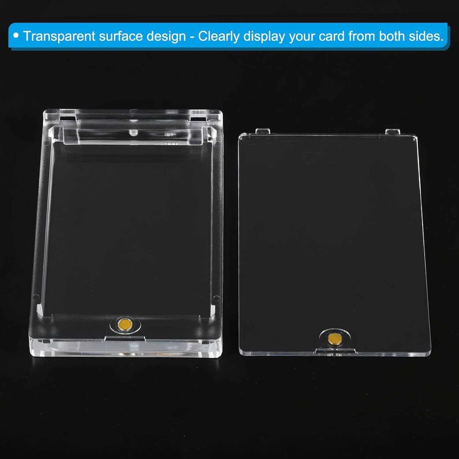 5Pack Magnetic Trading Sports Card Holders 360Pt One-Touch UV Protection Case US