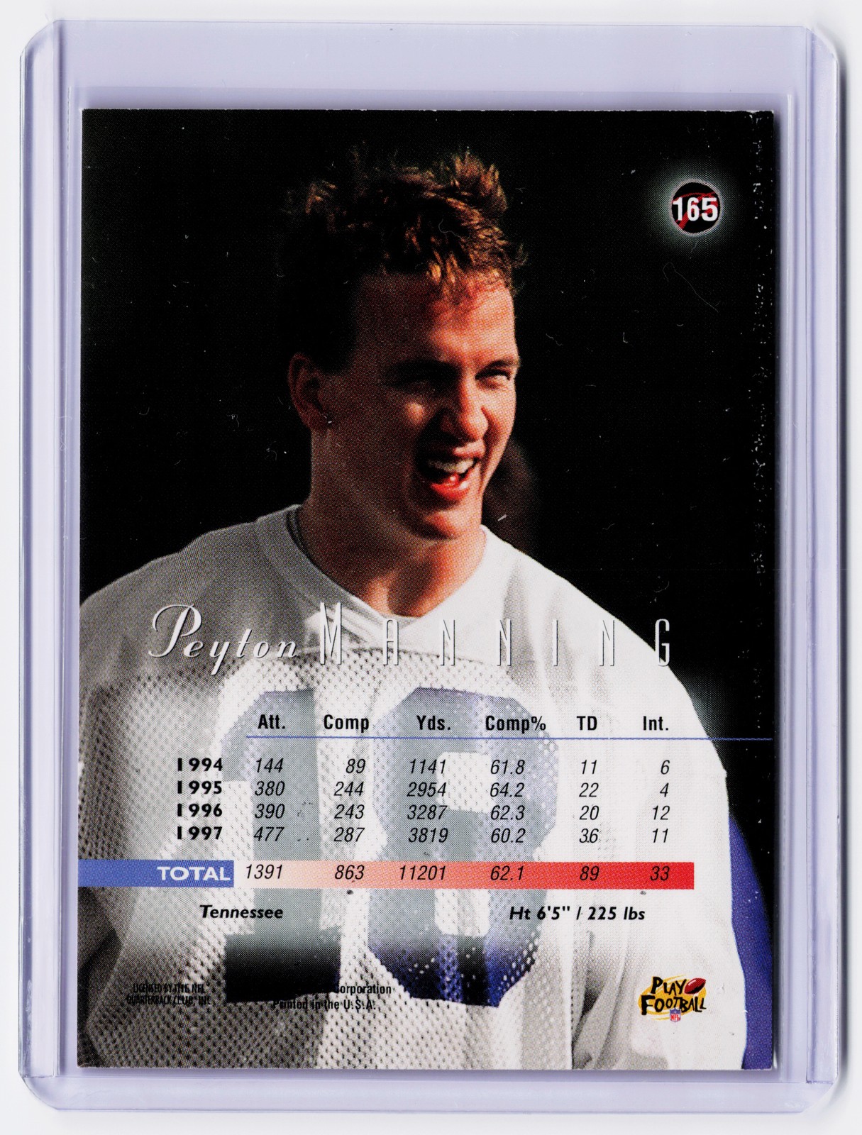 1998 Playoff Prestige Retail #165 Peyton Manning