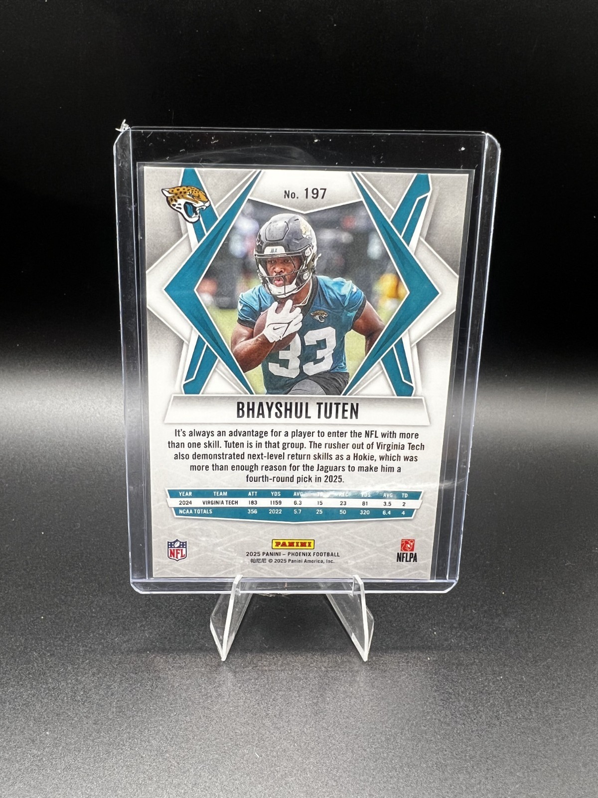 2025 Panini Phoenix – Rookies Bhayshul Tuten #197 Silver Pyramids (RC)