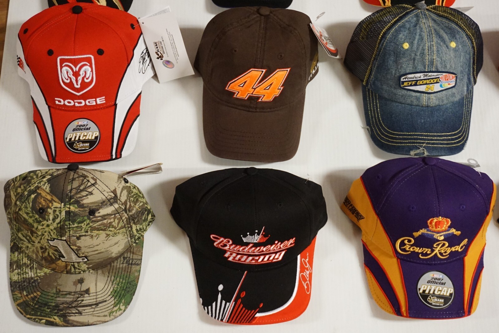 Lot of 25 NASCAR Racing Hats! All NEW w/ tags! Gordon, Dale Jr, Newman, McMurray