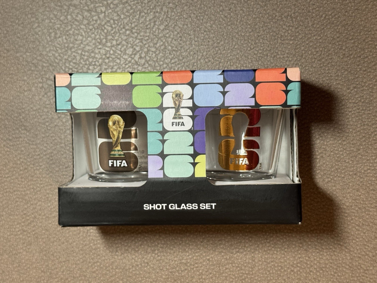 Official FIFA World Cup 2026 Edition 1.7oz Shot Glasses (Set of 2)