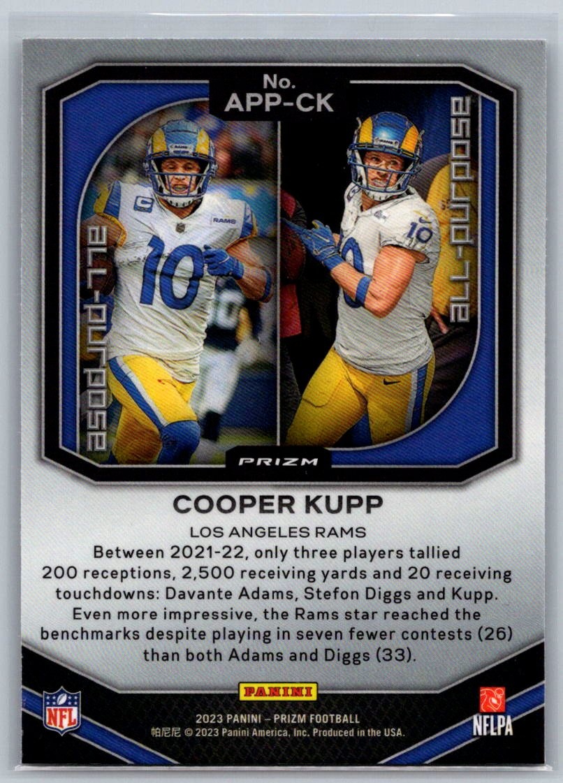 2023 Panini Prizm Cooper Kupp All Purpose Prizms No Huddle #APP-CK