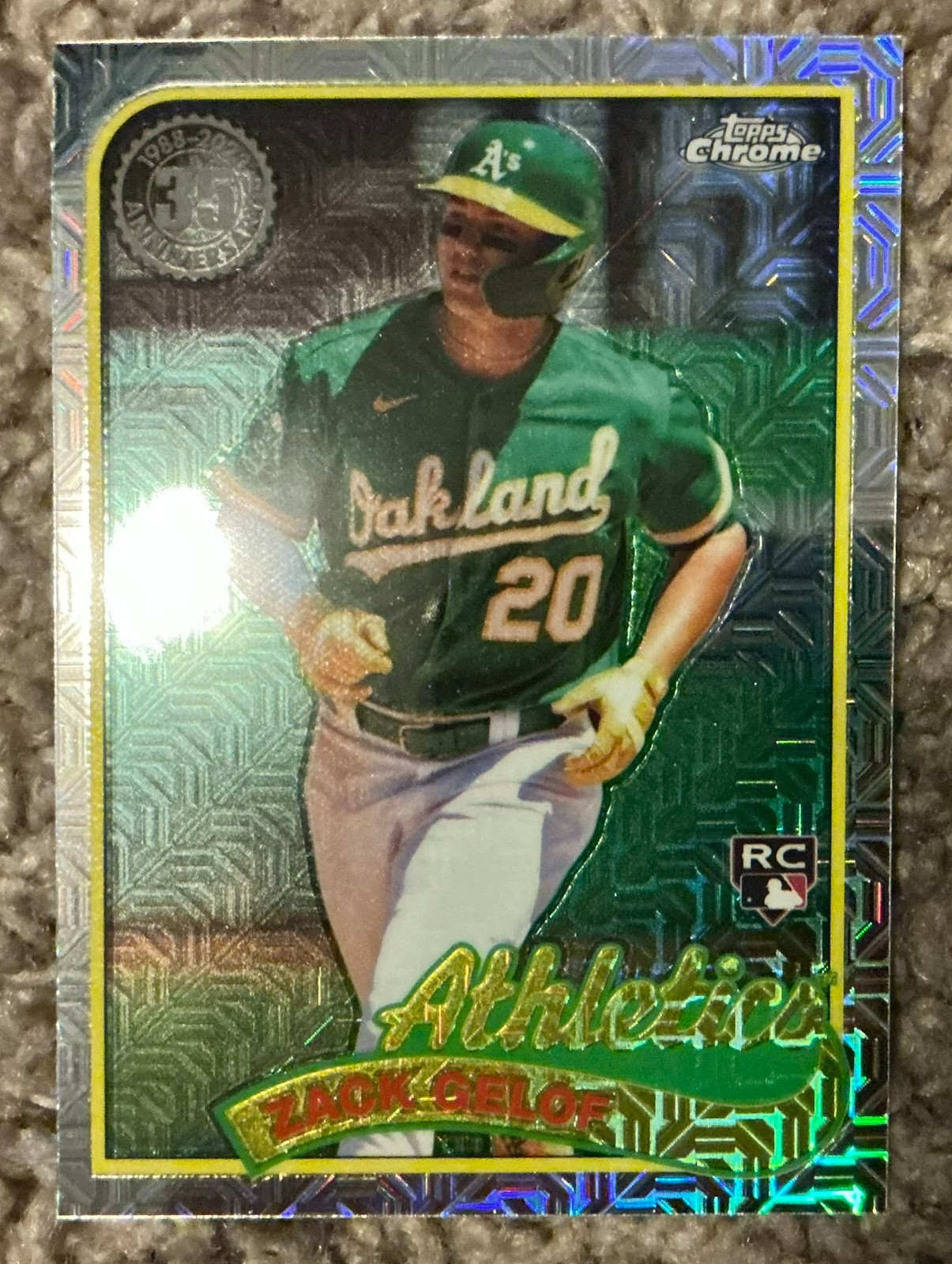 2024 Topps 1989 Chrome Silver Pack #T89C-1 Zack Gelof RC Athletics