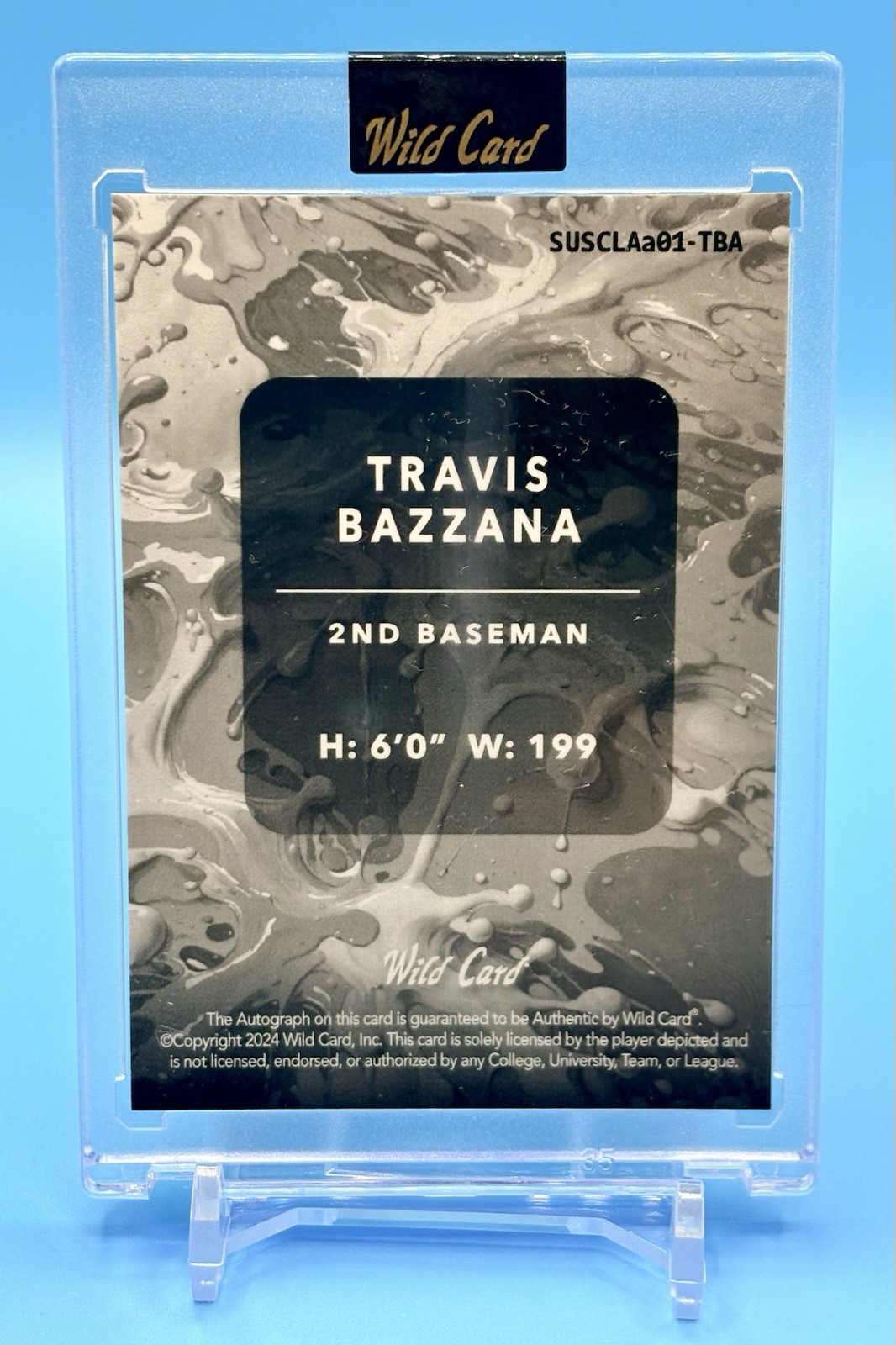 2024 Wild Card Splat Baseball – Autographs Travis Bazzana 1/1 Red White & Blue